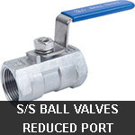 stainless steel ball valves reduce port, locking handle