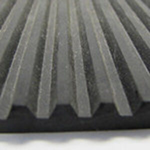Solid Rubber Ribbed Vibration Pads