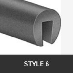 High Temperature Foam Rubber Style 6 Extrusions