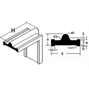 Style 1-Vertical 90 Degree Corner-Natural 1103